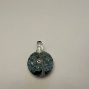 Elegant Blue Glass Pendant